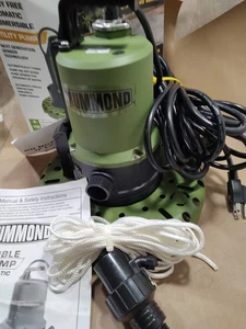 DRUMMOND 1/4 HP Worry-Free Automatic Submersible Utility Pump 56599 - Picture 1 of 9