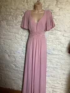 BNWOT Pale Pink Bridesmaid Party Evening Cruise Event Maxi Dress size 18 - Picture 1 of 9