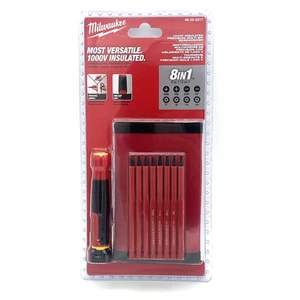 Milwaukee 48-22-2217 8-in-1 1000V Insulated Precision Multi-Bit Screwdriver Set - Picture 1 of 9
