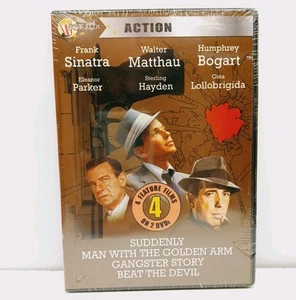 Action Film Classics 4-Film Collection (DVD) Frank Sinatra +More Pop Flix... - Picture 1 of 2