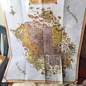 The Elder Scrolls III: Morrowind Vvardenfell Map (Bethesda, 2002) (USA) - Picture 1 of 4