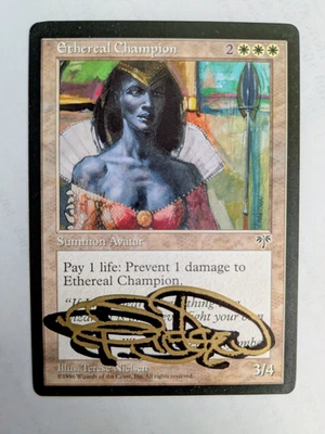 MTG SHADOW SIGNED Ethereal Champion BY ORIGINAL ARTIST TERESE NIELSEN - Image 1 of 2