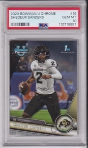 2023 Bowman Chrome University Shedeur Sanders #16 PSA 10 - Bild 1 von 1