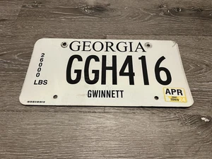 GEORGIA GWINNETT 24 NUMMERNSCHILD #GCH416 - abgelaufen & Sammleranhänger - - Bild 1 von 8