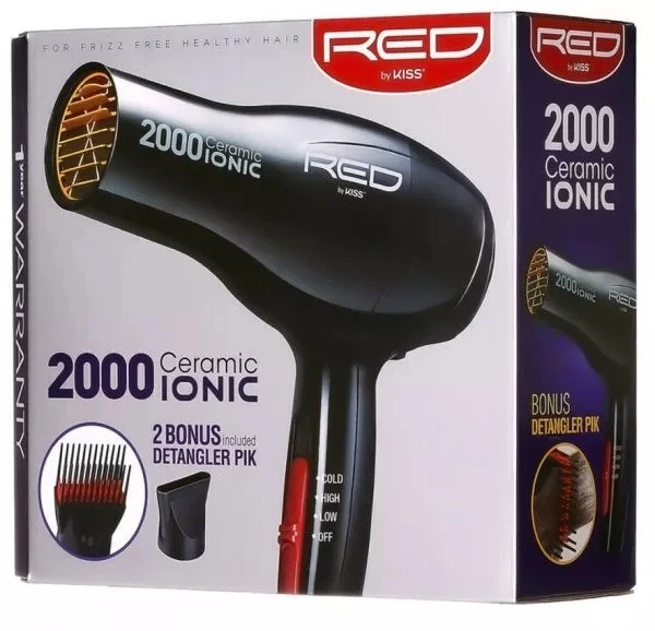 RED By Kiss: Ceramic Ionic Blow Dryer 2000 BD06NGB - Image 1 of 1
