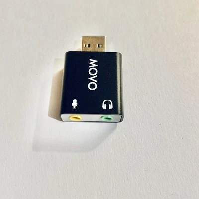 Movo USB audio adapter plug-and-play for PC &  Mac ￼￼ - Image 1 of 3