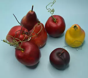Realistic fruit, apples pears, plum - Picture 1 of 1