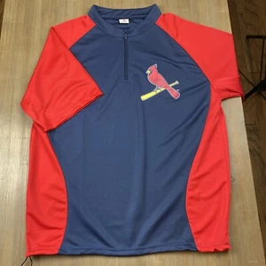 St. Louis Cardinals Herren XL Batting Practice Jersey 1/4 Zip Polyester MLB - Bild 1 von 8