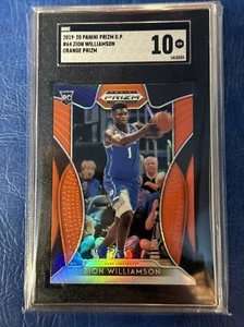 2019-20 Panini Prism D.P #64 Zion Williamson Orange Prism 10.0 SGC RC - Bild 1 von 5