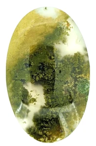 45.1ct Natural Moss Agate Oval Cabochon Scenic Landscape a655 - Picture 1 of 2