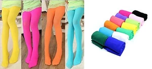 Girls Stretchable Dance Opaque Tights Pantyhose in Lovely Colors Buy More Save.. - Picture 1 of 11