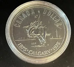 Münze Kanada Dollar 1975 - Elisabeth II - Calgary - Silber - Picture 1 of 2