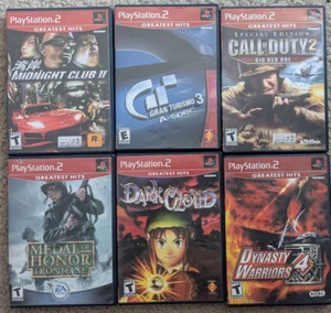 PS2 Playstation 2 Games Lot, Gran Turismo, Call of Duty - Picture 1 of 2