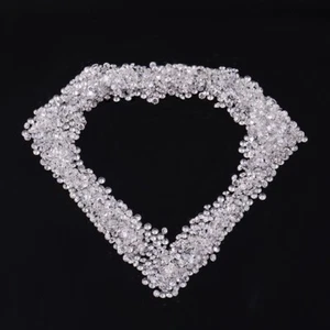 Lote de 2 mm CVD de 1 quilate SI, G-H, diamantes sueltos cultivados en laboratorio blanco forma redonda cuerpo a cuerpo - Imagen 1 de 10