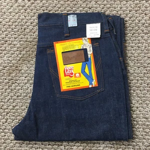 Vintage 70s Wrangler Flared Jeans Mens 32x29 Measured Blue Denim New Old Stock - Picture 1 of 11