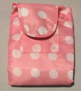 Portable Travel Changing Pad, Pink & White, NEW - Picture 1 of 4