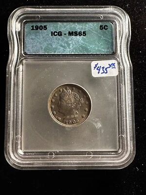 1905 LIBERTY "V" NICKEL ICG MS 65 901 - Image 1 of 4