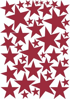 JJD-STICKERS 100no Various Size Adhesive Stars Wall Art Crafts Stickers Hobbies Scrapbooking