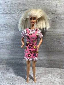Vintage 1966 Mattel Barbie Doll Blonde With Earrings Movable Malaysia - Picture 1 of 9