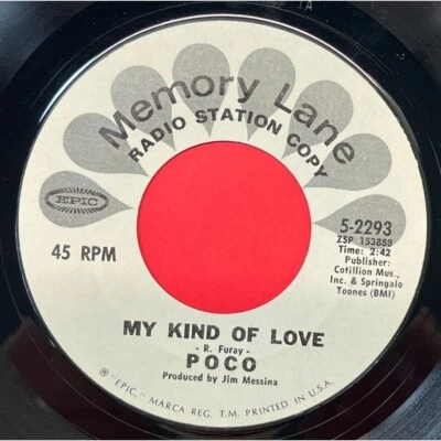 Poco My Kind of Love / Pickin Up the Pieces 45 Rock Folk Promo Reissue - Image 1 of 4