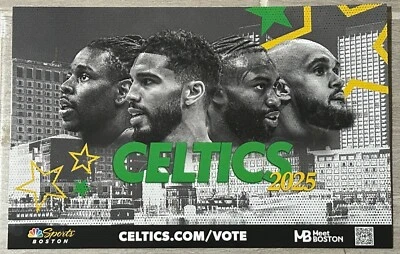 Póster Boston Celtics Gameday 11x17" Tatum marrón blanco vacaciones All Star 1/10/24 Foto 1 de 4