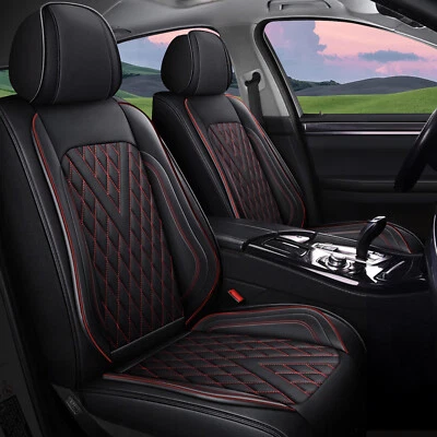 For HYUNDAI Sonata 2004-2014 Car Faux Leather Seat Covers Front Rear Cushion Pad - Imagem 1 de 4