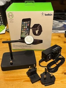 Base de carga Belkin Valet Apple iPhone Apple Watch negra PVP £89,99 - Imagen 1 de 3