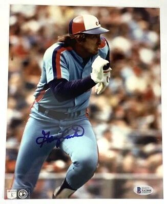 Gary Carter signed Photo Montreal Expos baseball 8x10 Beckett coa - Image 1 of 4