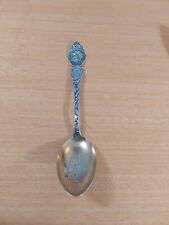 Antique Sterling Silver Buffalo Native American Gold Washed Souvenir Spoon