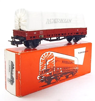 Marklin HO 1:87 DB "MARKLIN" Cotton Covered Tilt Truck WAGON #4609 NMIB`70 RARE! - Image 1 of 4