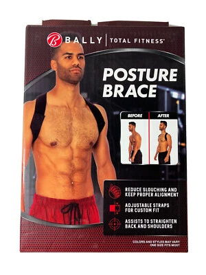 Bally Posture Brace, Общий Фитнес (новый) Регулируемый Ремешок Для Индивидуальной Подгонки. Для всех взрослых - Изображение 1 из 2