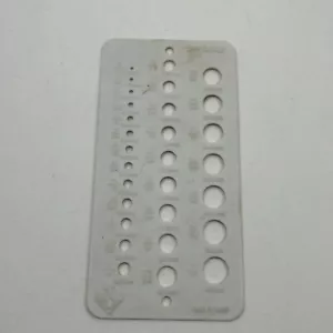 White Handyman Club of America Drill Gauge 1/16 To 1/2 Inches Metric - Taiwan - Picture 1 of 7