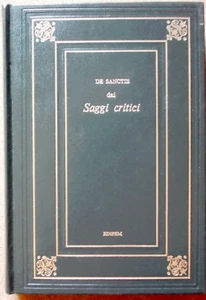 LIBRO DAI SAGGI CRITICI Francesco De Sanctis 1974 EDIPEM Rilegato Parini Foscolo - Picture 1 of 4