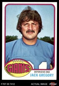 1976 Topps #57 Jack Gregory Giants-FB Delta St 7 - NM