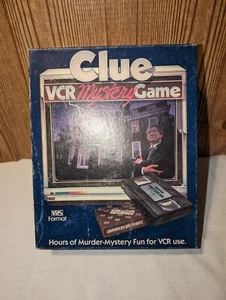 CLUE VCR Mystery Game VHS 1985 Parker Brothers Tested WORKS - Picture 1 of 13