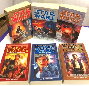 Lot of 6 Star Wars Jedi Academy & Han Solo Trilogies Vintage - Picture 1 of 15