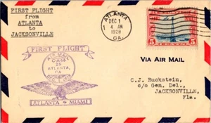 Pitcairn Aviation First Flight Atlanta Georgia - Jacksonville Florida - 1928 - Picture 1 of 2
