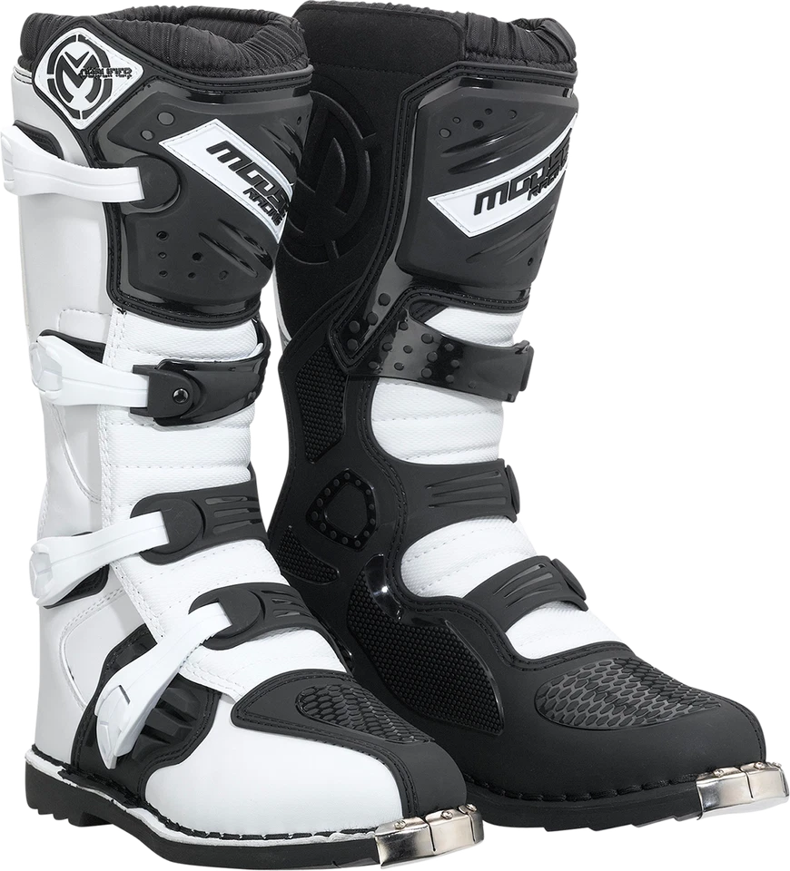 Moose Racing Qualifier Boots Black/White 12 3410-2604 - Image 1 of 1