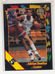 ADRIAN DANTLEY 1991-92 Wild Card NCAA 5 Stripe Parallel #53 Notre Dame Mint