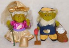 Pair 4.5" Goldi Gnomis Trolls- Lobelia and Postalio-Po by EuroPlay Germany