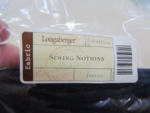 Longaberger Sewing Notions Basket Indigo Liner #2688144 ~ MIP! Cover