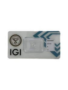 Loose IGI Certified Natural 0.25ct Round Brilliant H I1 Diamond - Picture 1 of 3