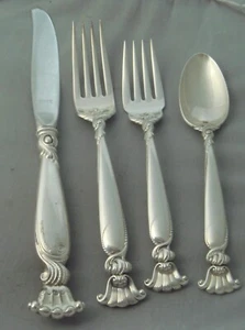 Wallace Romance of the Sea Sterling Silver Four Piece Setting - Picture 1 of 2