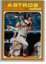 Josh Reddick 2020 Topps Heritage 5x7 Gold #18 /10 Astros 