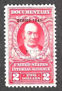 Ingresos de Estados Unidos ~ Scott R324 ~ 1941 ~ $2 Rojo ~ DOCUMENTAL ~ En muy buen estado ~ Usado - Imagen 1 de 1