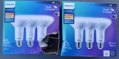 (6 Bulbs) Philips LED 40W Frosted Soft White A19 (Non-T20): Standard E26 Base - Image 1 of 2