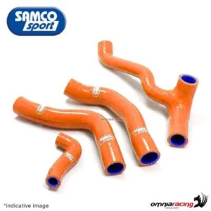 Kit de durites de radiateur Samco orange pour KTM 125XC-W 2008/2011 - Photo 1/5