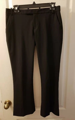GAP Pants Sz 2 Black Mid Rise Cropped Flare Leg 2 Two Way Stretch - Image 1 of 4