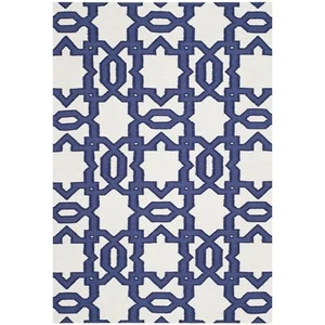 Safavieh Ivory/ Purple Flat weave Wool Area Rug 3' x 5' - Picture 1 of 1