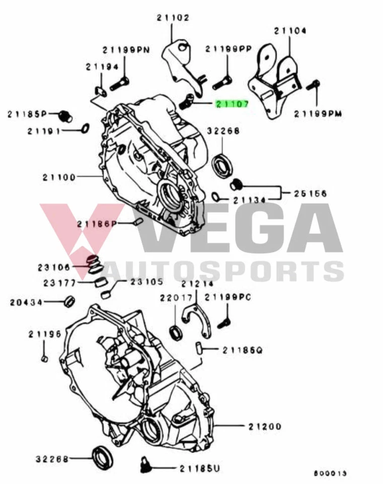 Transmission Case (MT) Breather to suit Mitsubishi Lancer Evolution 5 - 10 MD733 - Image 1 of 1